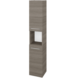 Dreja - Vysoká skriňa DOS SVD2O 35 - D03 Cafe / Úchytka T04 / D03 Cafe / Levé (280420E)