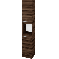 Dreja - Vysoká skriňa DOS SVD2O 35 - D06 Orech / Úchytka T02 / D06 Orech / Levé (280451B)