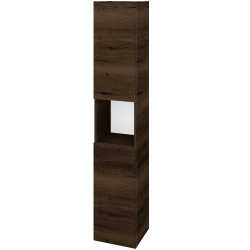 Dreja - Vysoká skriňa DOS SVD2O 35 - D21 Tobacco / Bez úchytky T31 / D21 Tobacco / Levé (280840D)