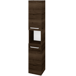 Dreja - Vysoká skriňa DOS SVD2O 35 - D21 Tobacco / Úchytka T01 / D21 Tobacco / Levé (280840A)