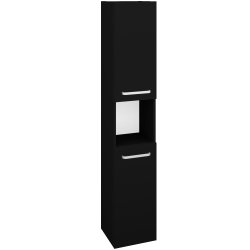 Dreja - Vysoká skriňa DOS SVD2O 35 - L17 Čierna vysoký lesk / Úchytka T01 / L17 Čierná vysoký lesk / Pravé (460754AP)