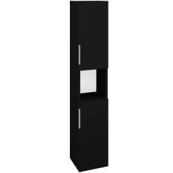 Dreja - Vysoká skriňa DOS SVD2O 35 - L17 Čierna vysoký lesk / Úchytka T05 / L17 Čierná vysoký lesk / Pravé (460754FP)