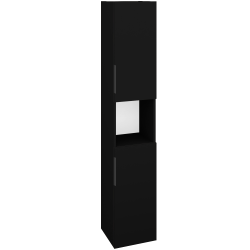 Dreja - Vysoká skriňa DOS SVD2O 35 - L17 Čierna vysoký lesk / Úchytka T07 / L17 Čierná vysoký lesk / Pravé (460754IP)