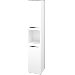 Dreja - Vysoká skriňa DOS SVD2O 35 - N01 Biela lesk / Úchytka T06 / N01 Biela lesk / Levé (327477H)