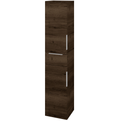 Dreja - Vysoká skriňa DOS SVD2Z 35 - D21 Tobacco / Úchytka T05 / D21 Tobacco / Levé (280130F)