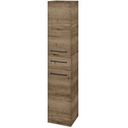 Dreja - Vysoká skriňa DOS SVD2Z 35 - D21 Tobacco / Úchytka T06 / D21 Tobacco / Levé (280130H)