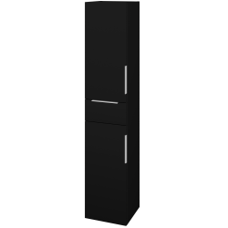 Dreja - Vysoká skriňa DOS SVD2Z 35 - L17 Čierna vysoký lesk / Úchytka T05 / L17 Čierná vysoký lesk / Levé (460235F)