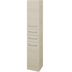 Dreja - Vysoká skriňa DOS SVD2Z2 35 - D04 Dub / Úchytka T03 / D04 Dub / Levé (132170C)