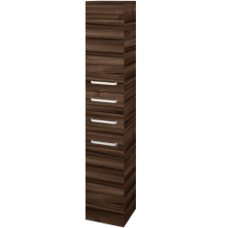 Dreja - Vysoká skriňa DOS SVD2Z2 35 - D06 Orech / Úchytka T01 / D06 Orech / Levé (132194A)