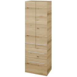 Dreja - Vysoká skriňa DOS SVD2Z2 50 - D22 Karamel / Úchytka T02 / D22 Karamel (459215B)