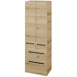 Dreja - Vysoká skriňa DOS SVD2Z2 50 - D22 Karamel / Úchytka T06 / D22 Karamel (459215H)