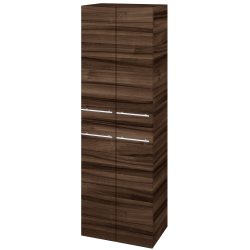 Dreja - Vysoká skriňa DOS SVD4 50 - D06 Orech / Úchytka T02 / D06 Orech (65204B)