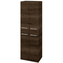 Dreja - Vysoká skriňa DOS SVD4 50 - D21 Tobacco / Úchytka T04 / D21 Tobacco (280291E)