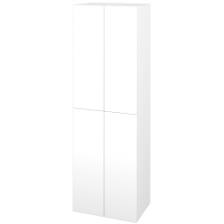 Dreja - Vysoká skriňa DOS SVD4 50 - N01 Biela lesk / Bez úchytky T31 / L01 Biela vysoký lesk (65082D)