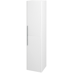 Dreja - Vysoká skriňa ENZO SVD2 35 - L01 Biela vysoký lesk / L01 Biela vysoký lesk / Levé (54062)