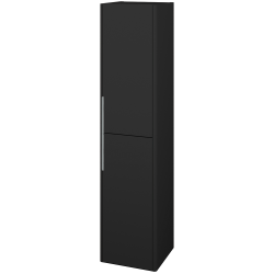 Dreja - Vysoká skriňa ENZO SVD2 35 - L03 Antracit vysoký lesk / L03 Antracit vysoký lesk / Levé (113827)