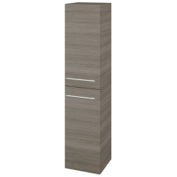 Dreja - Vysoká skriňa s košom na bielizeň DOS SVD2K 35 - D03 Cafe / Úchytka T02 / D03 Cafe / Levé (210533B)