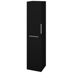 Dreja - Vysoká skriňa s košom na bielizeň DOS SVD2K 35 - M17 Čierna mat / Úchytka T05 / M17 Čierna mat / Levé (460037F)