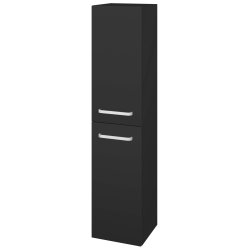 Dreja - Vysoká skriňa s košom na bielizeň DOS SVD2K 35 - N03 Graphite / Úchytka T01 / N03 Graphite / Levé (210939A)