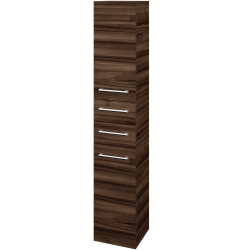 Dreja - Vysoká skriňa s košom na bielizeň DOS SVD2Z2K 35 - D06 Orech / Úchytka T03 / D06 Orech / Levé (356231C)