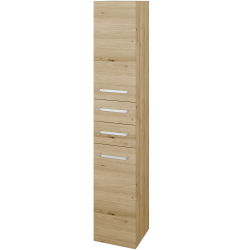 Dreja - Vysoká skriňa s košom na bielizeň DOS SVD2Z2K 35 - D22 Karamel / Úchytka T01 / D22 Karamel / Levé (459574A)