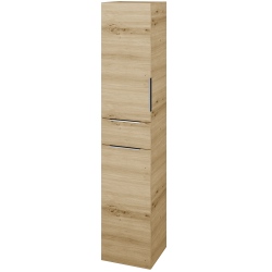 Dreja - Vysoká skriňa s košom na bielizeň DOS SVD2ZK 35 - D22 Karamel / Úchytka T05 / D22 Karamel / Levé (459932F)