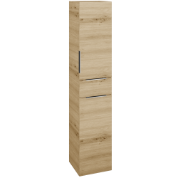 Dreja - Vysoká skriňa s košom na bielizeň DOS SVD2ZK 35 - D22 Karamel / Úchytka T05 / D22 Karamel / Pravé (459932FP)