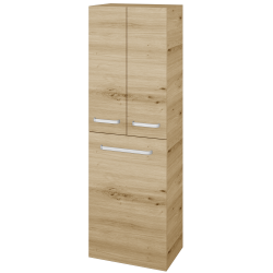 Dreja - Vysoká skriňa s košom na bielizeň DOS SVD3K 50 - D22 Karamel / Úchytka T01 / D22 Karamel (481230A)