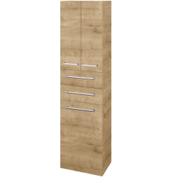 Dreja - Vysoká skriňa s košom na bielizeň DOS SVD3Z2K 50 - D09 Arlington / Úchytka T03 / D09 Arlington (357214C)