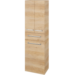 Dreja - Vysoká skriňa s košom na bielizeň DOS SVD3ZK 50 - D15 Nebraska / Úchytka T03 / D15 Nebraska (356750C)