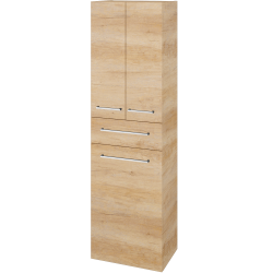 Dreja - Vysoká skriňa s košom na bielizeň DOS SVD3ZK 50 - D15 Nebraska / Úchytka T04 / D15 Nebraska (356750E)