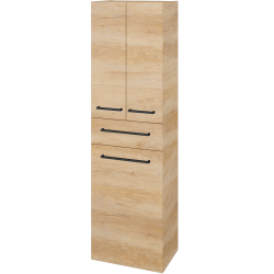 Dreja - Vysoká skriňa s košom na bielizeň DOS SVD3ZK 50 - D15 Nebraska / Úchytka T06 / D15 Nebraska (356750H)