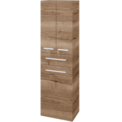 Dreja - Vysoká skriňa s košom na bielizeň DOS SVD3ZK 50 - D21 Tobacco / Úchytka T01 / D21 Tobacco (356798A)