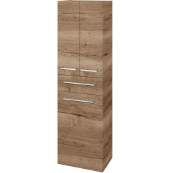 Dreja - Vysoká skriňa s košom na bielizeň DOS SVD3ZK 50 - D21 Tobacco / Úchytka T03 / D21 Tobacco (356798C)