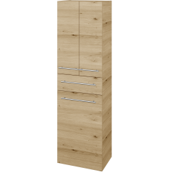 Dreja - Vysoká skriňa s košom na bielizeň DOS SVD3ZK 50 - D22 Karamel / Úchytka T02 / D22 Karamel (459390B)