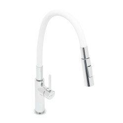 Drezová batéria SAT so silikónovým ramienkom biela/chróm SATBSD290B2F (SATBSD290B2F)