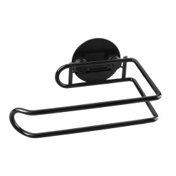 Držiak toaletného papiera na nalepenie, čierny, AWD Interior 1719 (AWD02091719)