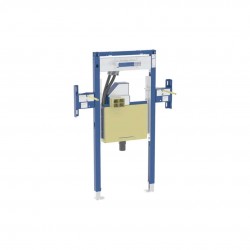 Duofix Predstenová inštalácia pre umývadlo Geberit ONE 75 cm, pre nástennú armatúru ONE, podomietkový sifón a prvok Clou, čiastočne vysoká (111.091.00.2)