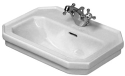 DURAVIT - 1930 Umývadlo, 50x37 cm, s prepadom, s otvorom na batériu, biela (0785500000)
