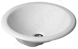 DURAVIT - Architec Bezotvorové umývadlo s prepadom, priemer 470 mm, biele – umývadlo, s WonderGliss (04684700001)