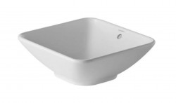 DURAVIT - Bacino Umývadlo na dosku, 42x42 cm, s prepadom, biela (0333420000)