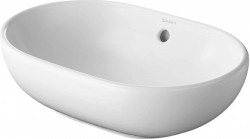 DURAVIT - Bathroom_Foster Umývadlo na dosku, 50x35 cm, s prepadom, bez otvoru na batériu, biela (0335500000)