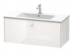DURAVIT - Brioso Umývadlová skrinka 44x102x48 cm, 1 zásuvka, lesklá biela (BR400302222)