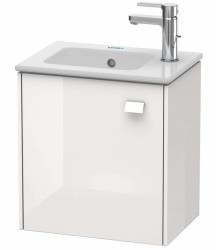 DURAVIT - Brioso Umývadlová skrinka 44x42x29 cm, ľavá, 1 dvierka, lesklá biela (BR4000L2222)