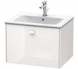 DURAVIT - Brioso Umývadlová skrinka 44x62x48 cm, 1 zásuvka, lesklá biela (BR400102222)
