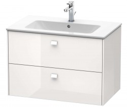 DURAVIT - Brioso Umývadlová skrinka 55x82x48 cm, 2 zásuvky, lesklá biela (BR410202222)