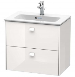 DURAVIT - Brioso Umývadlová skrinka Compact, 55x62x39 cm, 2 zásuvky, lesklá biela (BR411002222)