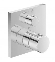 DURAVIT - C.1 Vaňová termostatická batéria pod omietku, pre 2 spotrebiče, chróm (C15200013010)