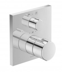 DURAVIT - C.1 Vaňová termostatická batéria pod omietku, pre 2 spotrebiče, chróm (C15200017010)