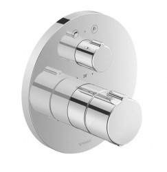 DURAVIT - C.1 Vaňová termostatická batéria pod omietku, pre 2 spotrebiče, chróm (C15200018010)